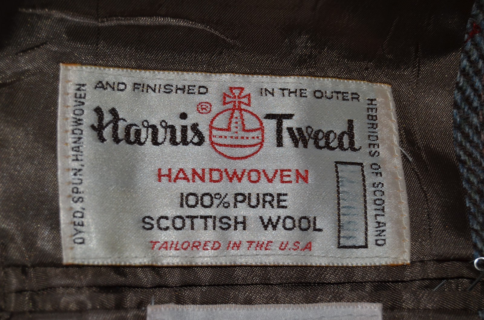 VTG 70s Lady Hardwick Harris Tweed Coat Scottish Wool Women’s 8 Made in USA
