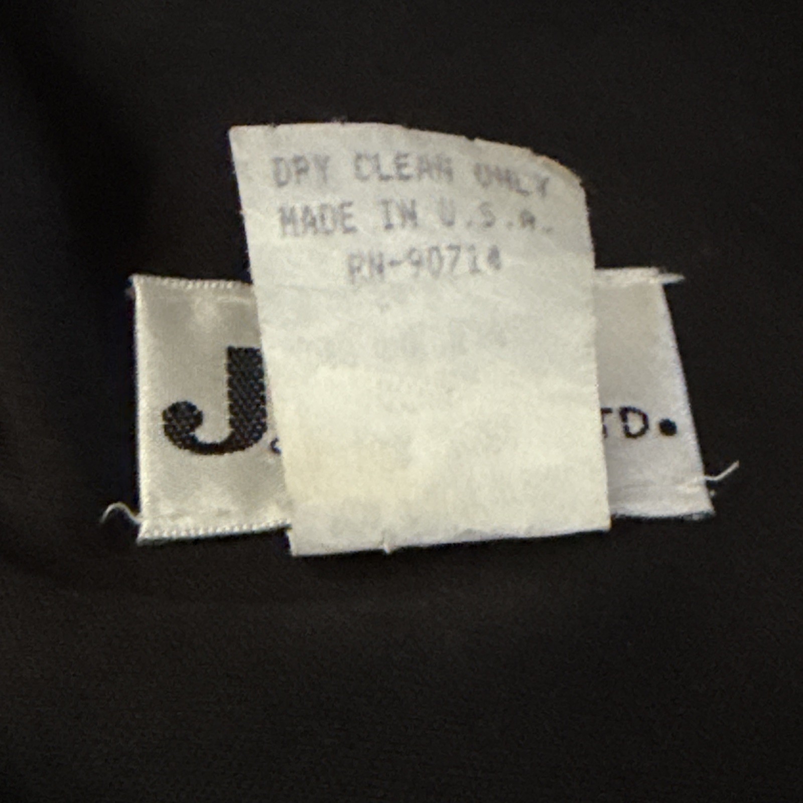 J.B.S. LTD. Size 12 Vintage Velvet Metallic Grid Open Front Jacket Black/Gold