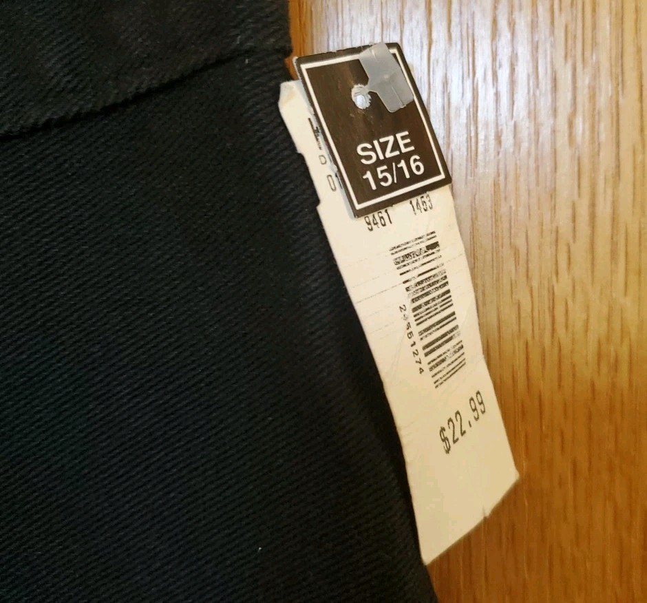 NWT VTG 1980s/90s DENIM REPUBLIC Black High Waist Stirrup Denim Jeans 15/16
