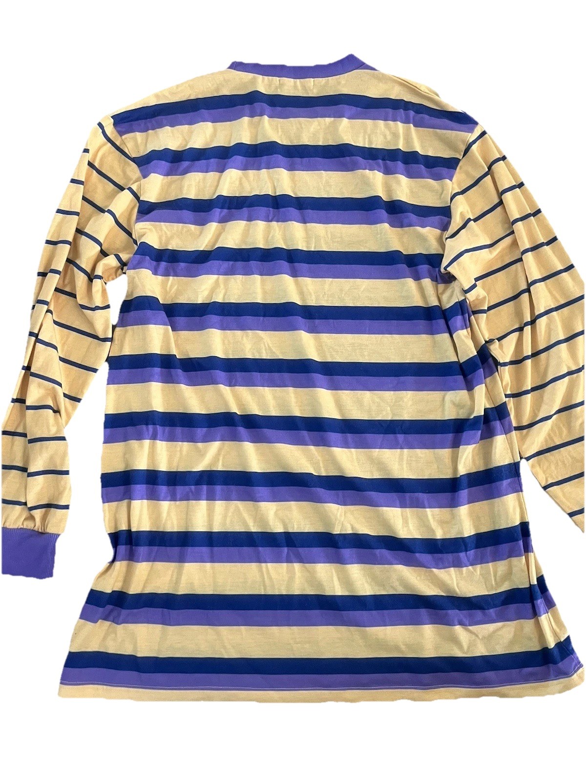 Y2K Vintage dELiA*s Striped Long Sleeve Tunic Women’s Small Purple Yellow