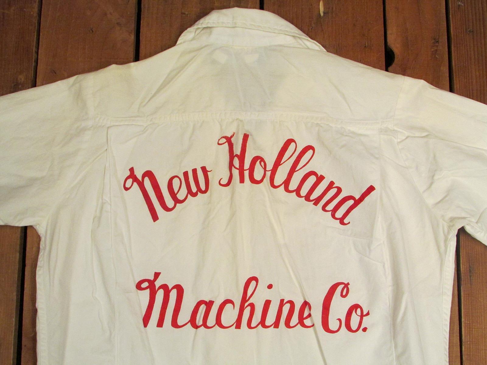 Vintage 1960s New Holland Machine Co.Bowling Team Shirt Blouse Sperry Rand 2/2
