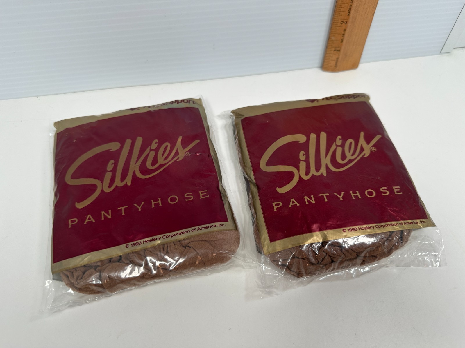 2 SILKIES Pantyhose Nylon Spandex X-Large Queen BEIGE 321 Total Leg Control NEW