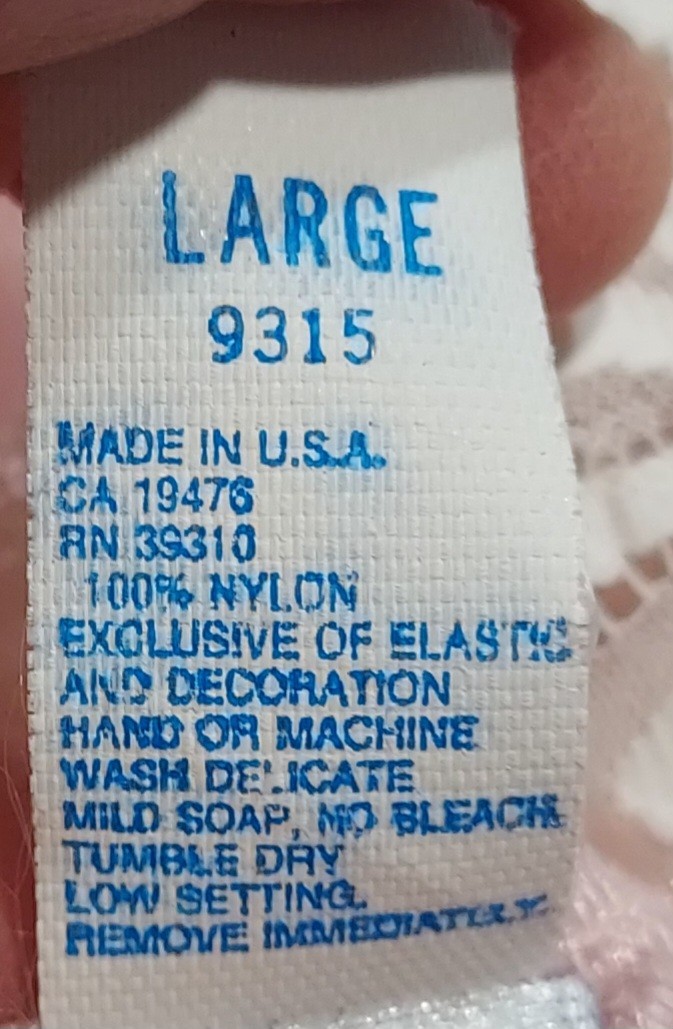 Vtg Lingerie Lady Cameo of Dallas Large, Ltd. Pink Great Condition, 38″ chest