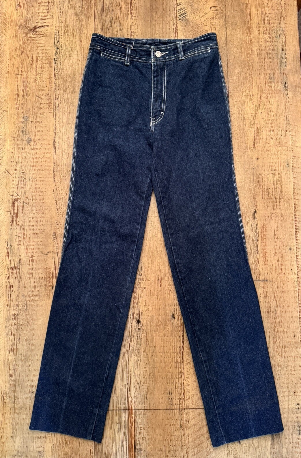 Vintage Jordache Jeans Androgyny Dark Wash High Waist 70s 80s 26×31 Disc G2U