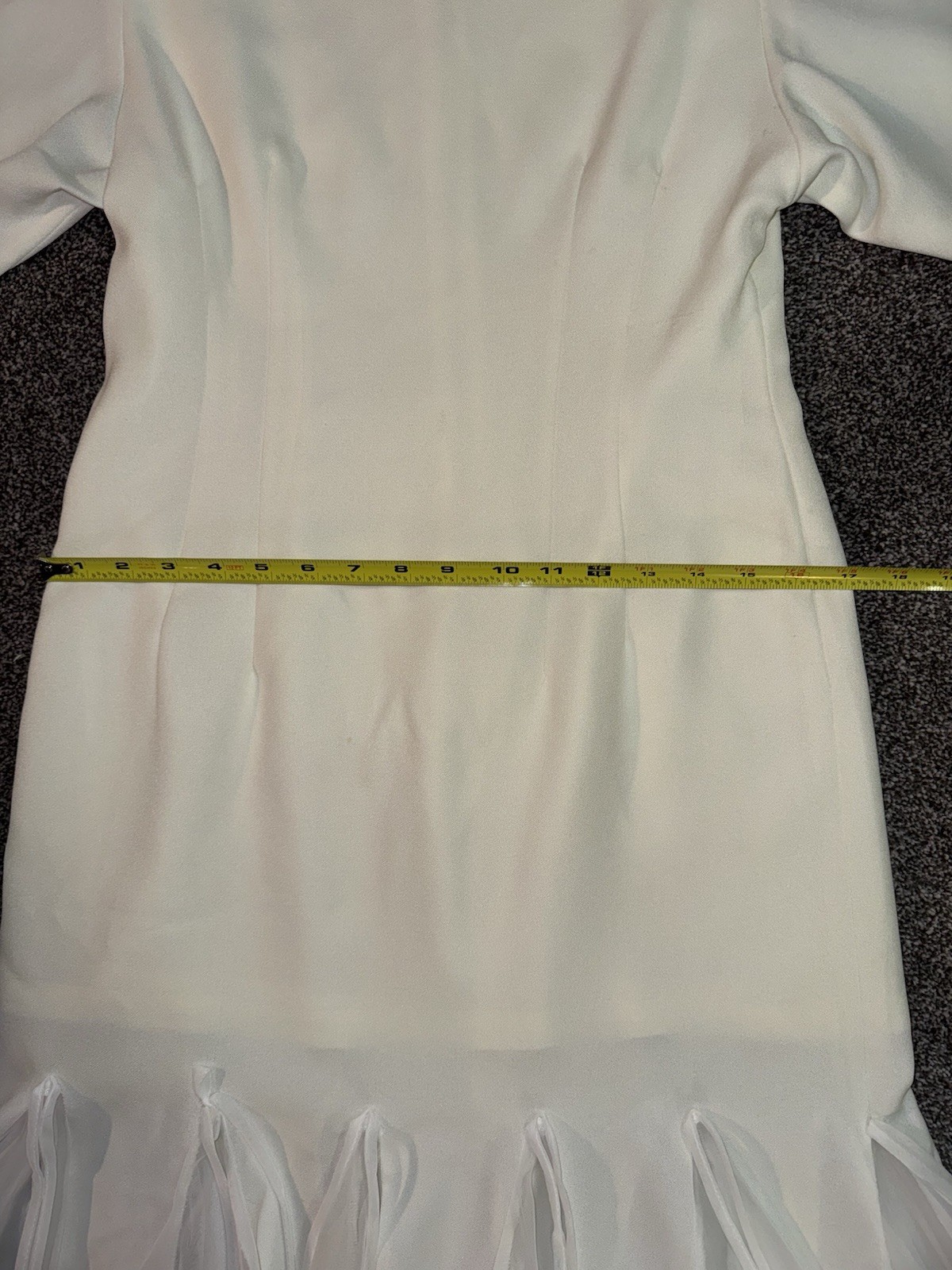 Vintage 1990’s ABS Cream Cocktail Dress Size 10 Elegant