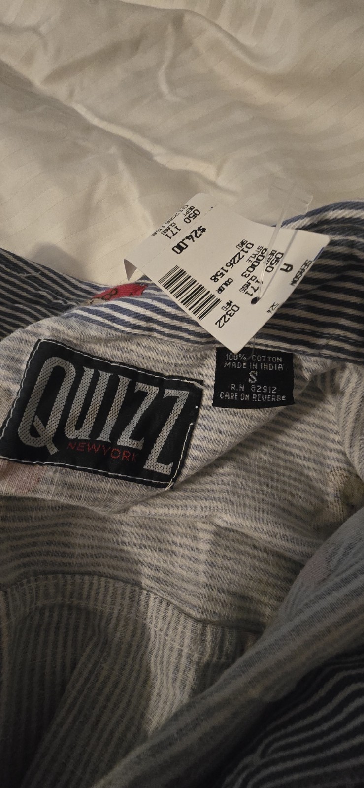 Vintage QUIZZ New York Teddybear Button Down Shirt Women’s Size Small. NWT