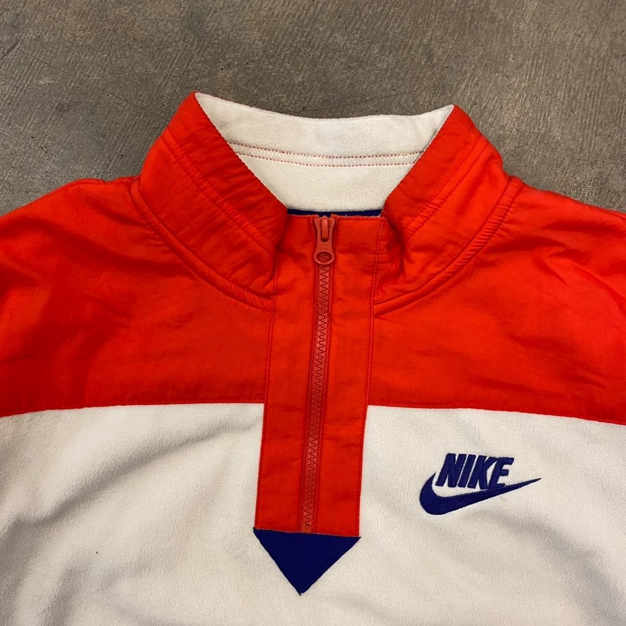 Vintage Nike Colorblock Quarter Zip Fleece Jacket Womens Size Medium