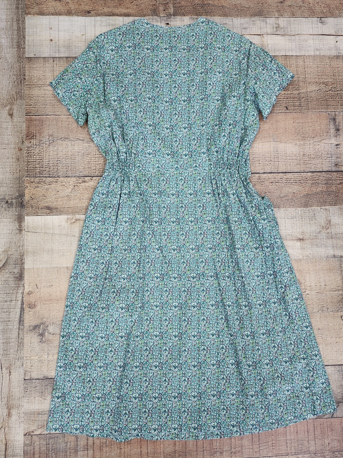 Vtg 50s Florence Mid Century Floral Dress Sz 18 Excellent Condition W Pockets