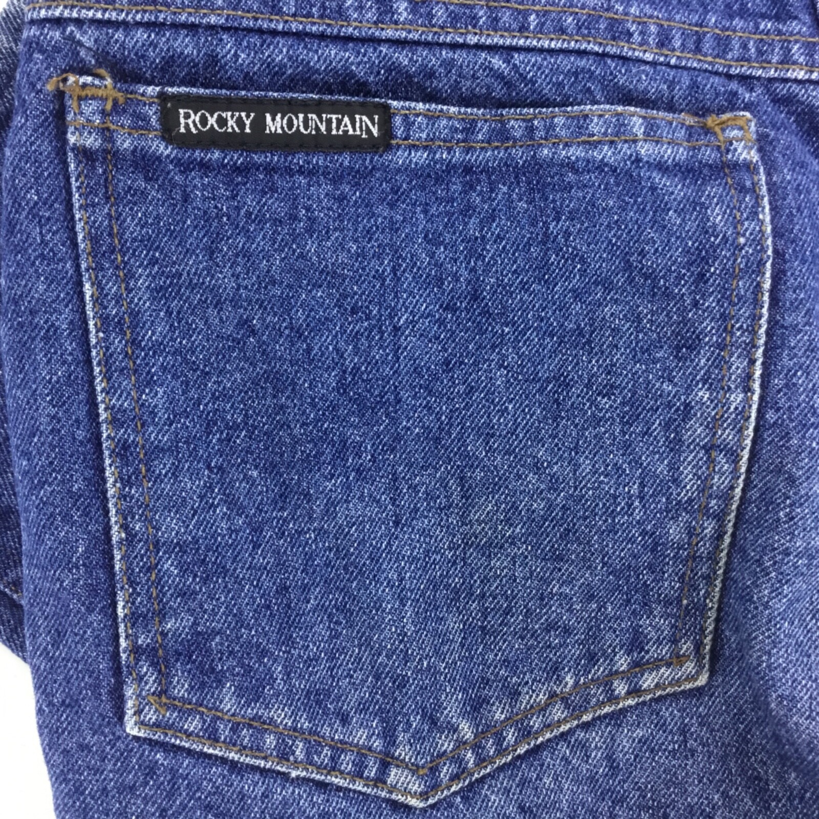 Womens Sz 30X35 Mom Blue Jeans Rocky Mountain Clothing Company High Waist USA