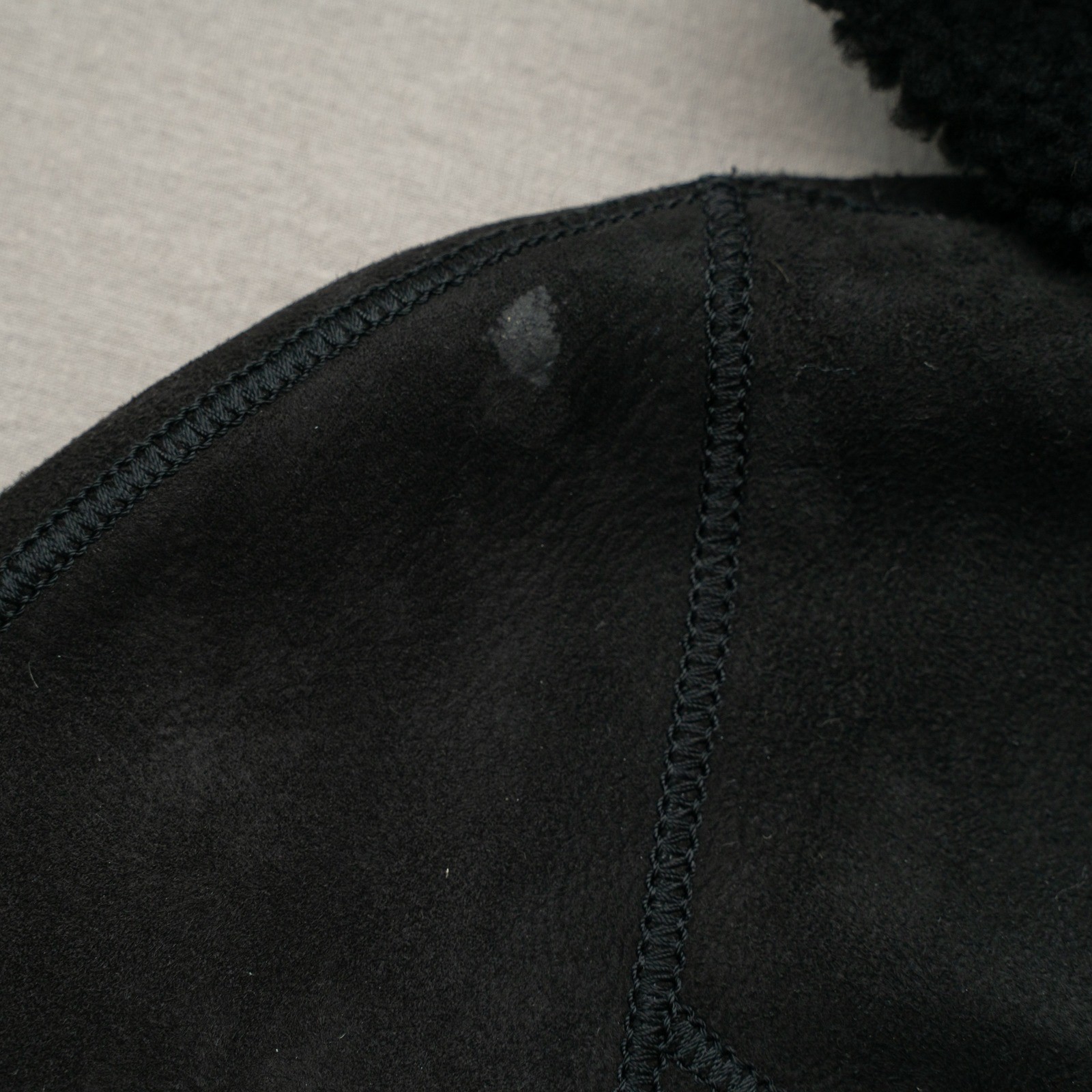 Vintage Yves Saint Laurent Fourrures YSL Suede Fur Button Up Hooded Coat Hoodie