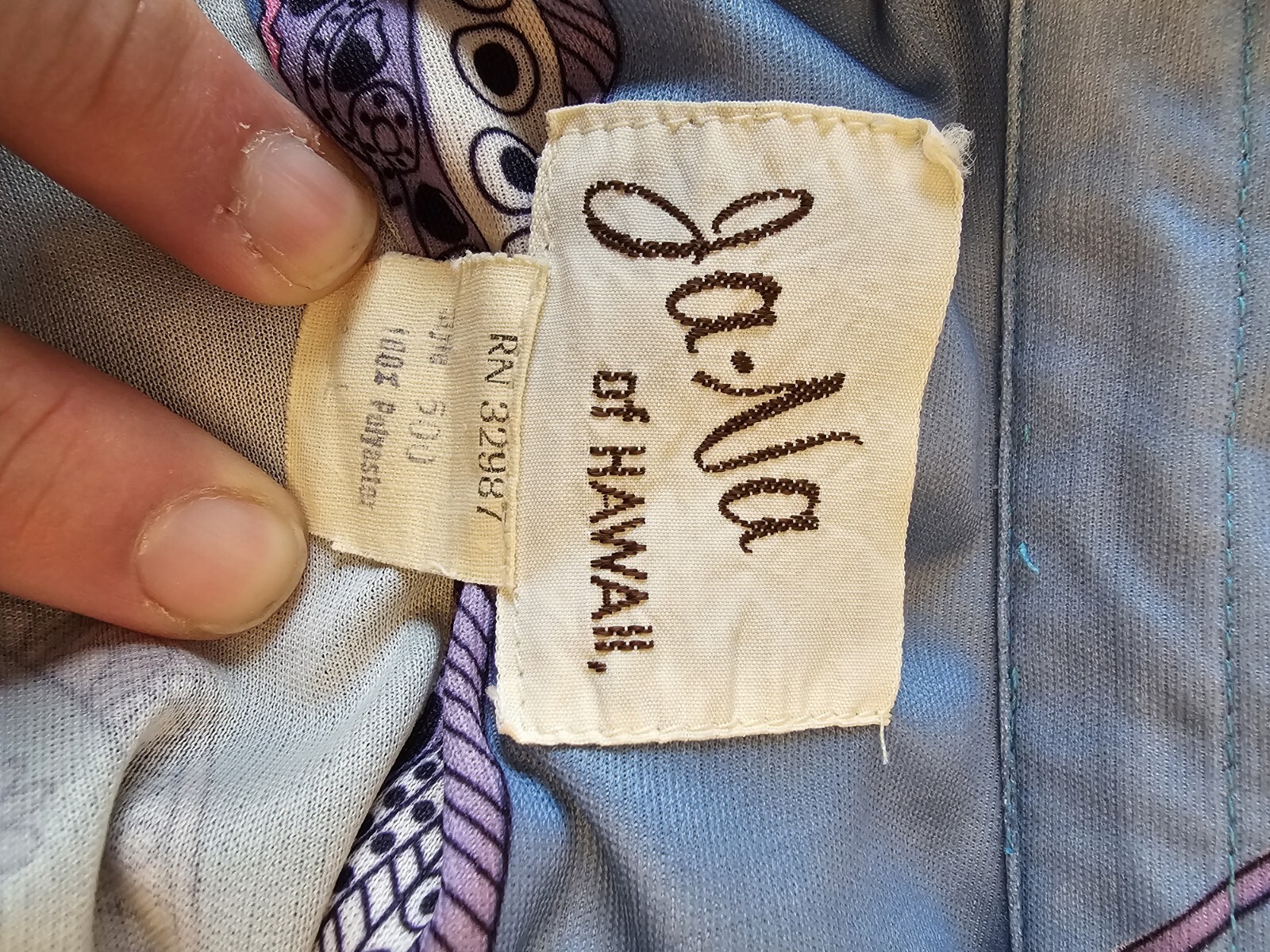 Vintage Ja-Na Of Hawaii Dress Maxi Muu Muu Shirt Set Floral Hawaiian Tropical