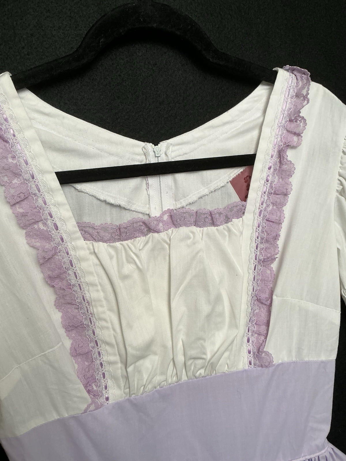 Vintage Milk Maid Dress 8 Pastel Lace Lolita Coquette Handmaiden USA