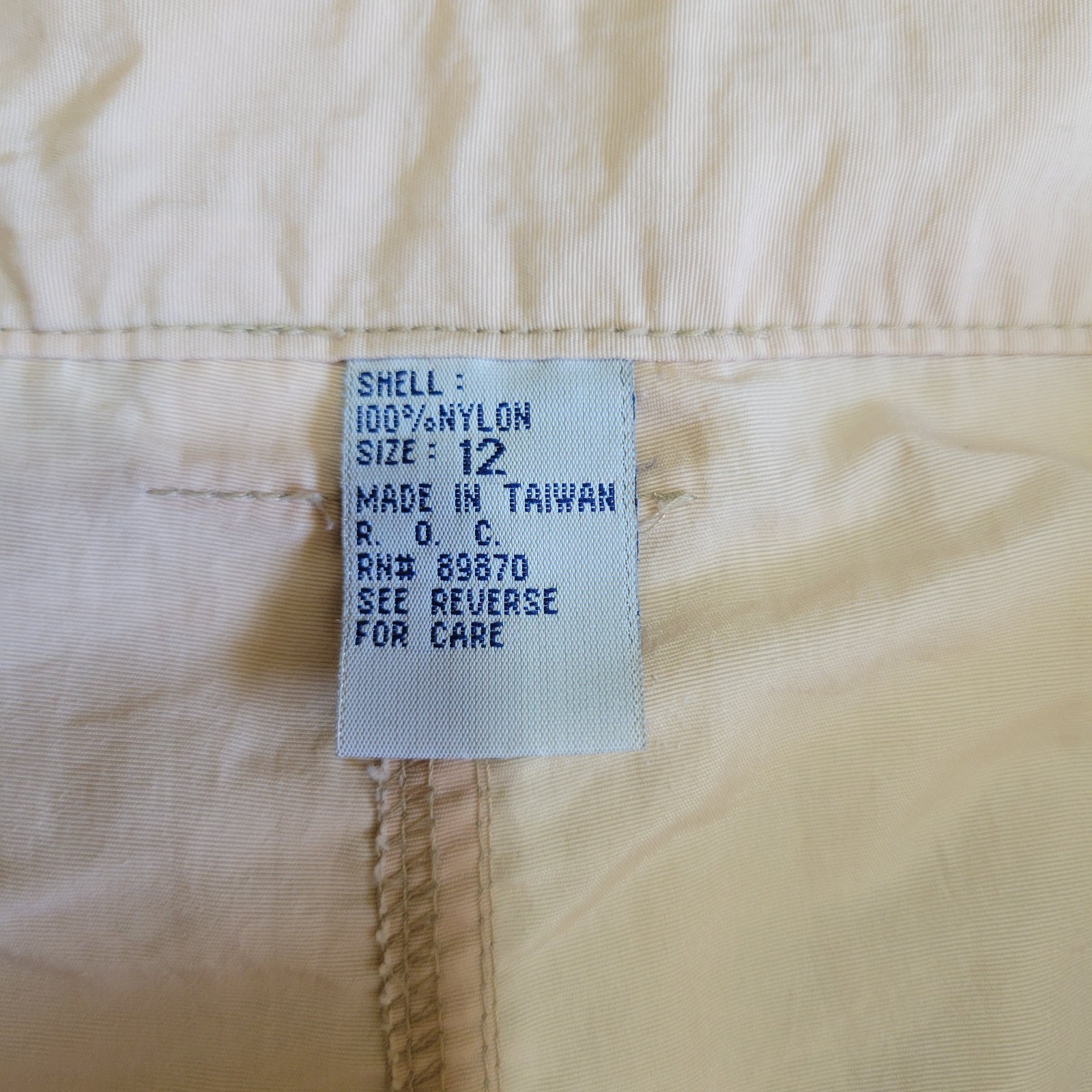 Flawed Vintage Bimini Bay Convertible Zip Off Cargo Pants Khaki Gorpcore 12