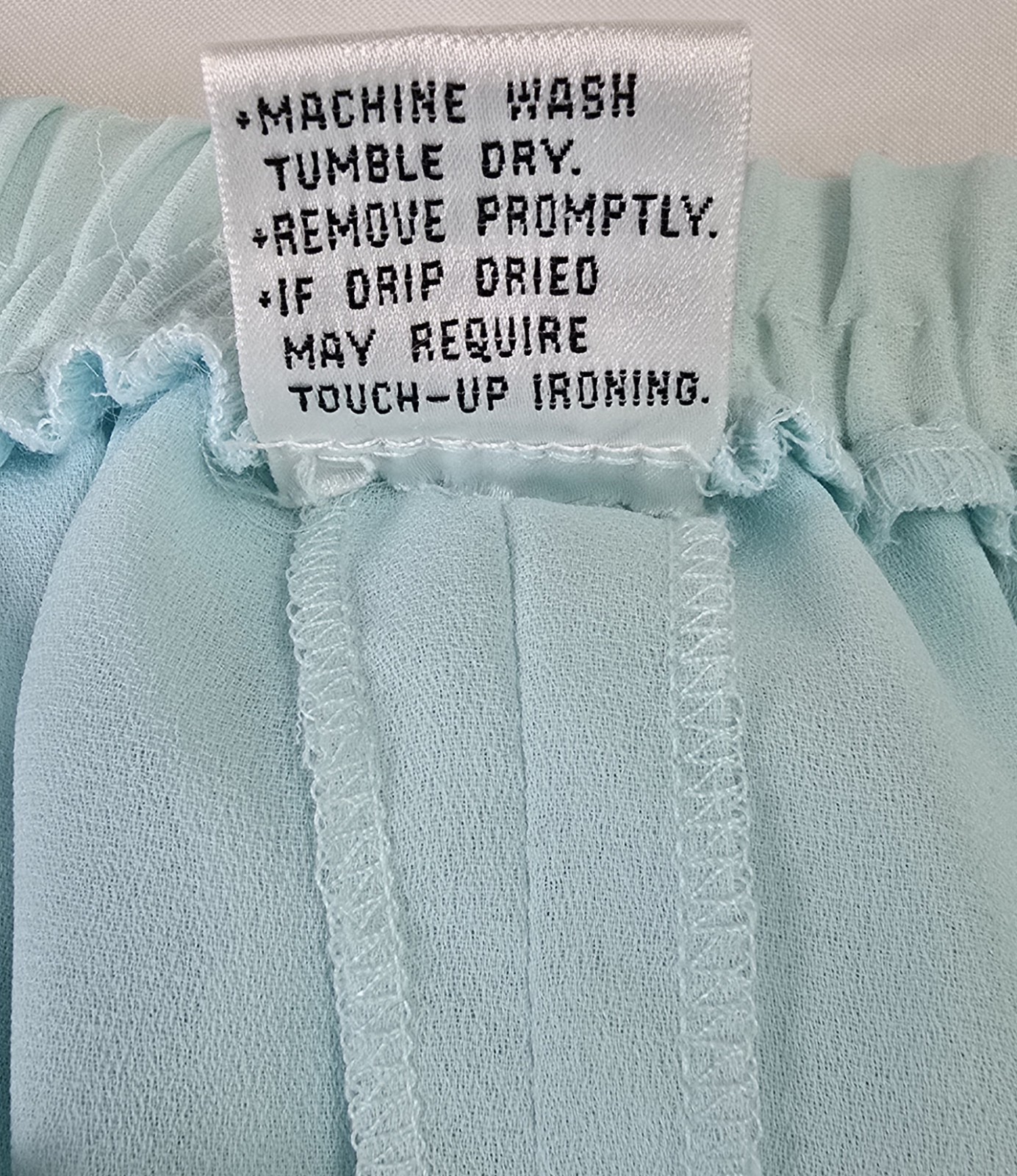 Vtg Liz Petites Chiffon 2 Piece Dress Set Sz M Aqua Ruffles Flowy Lace Coquette