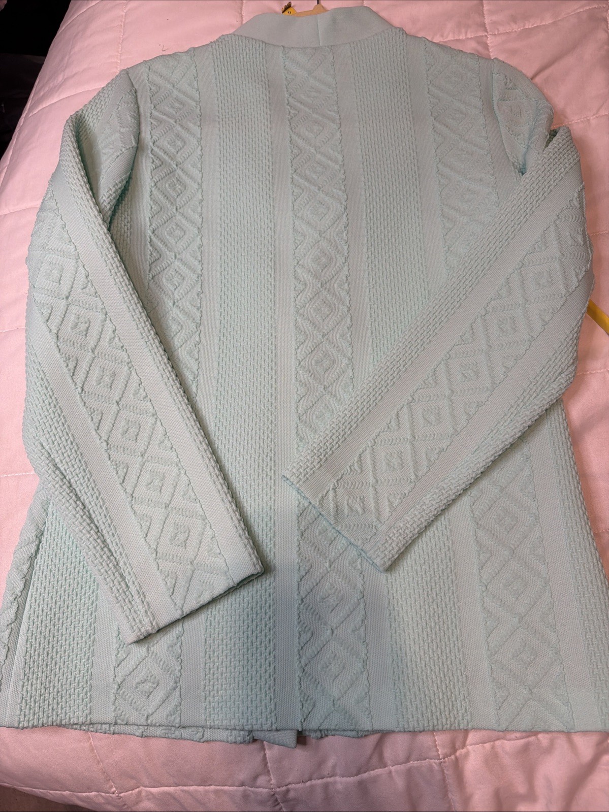 Vtg Blair & Mr Fine Dallas Women 3pc Pant Set Turquoise 50’s Look