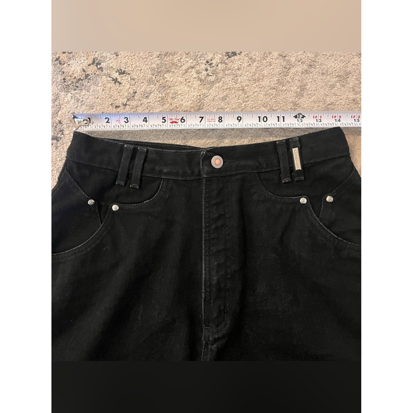 Vtg Rockies Rocky Mountain Jeans 13/14 Tall Black High Rise Bareback Western 90s