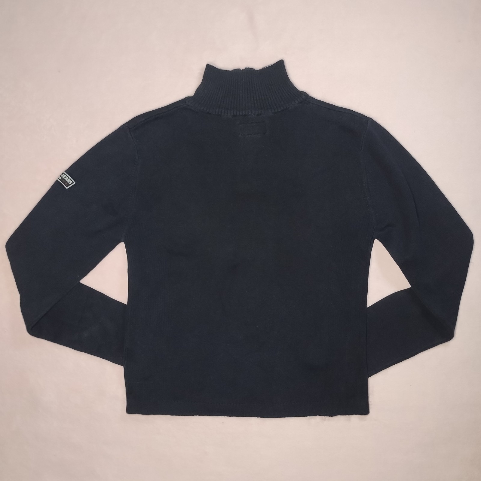 vintage y2k fitted ribbed quarter zip sweater sz m gorpcore utility normcore