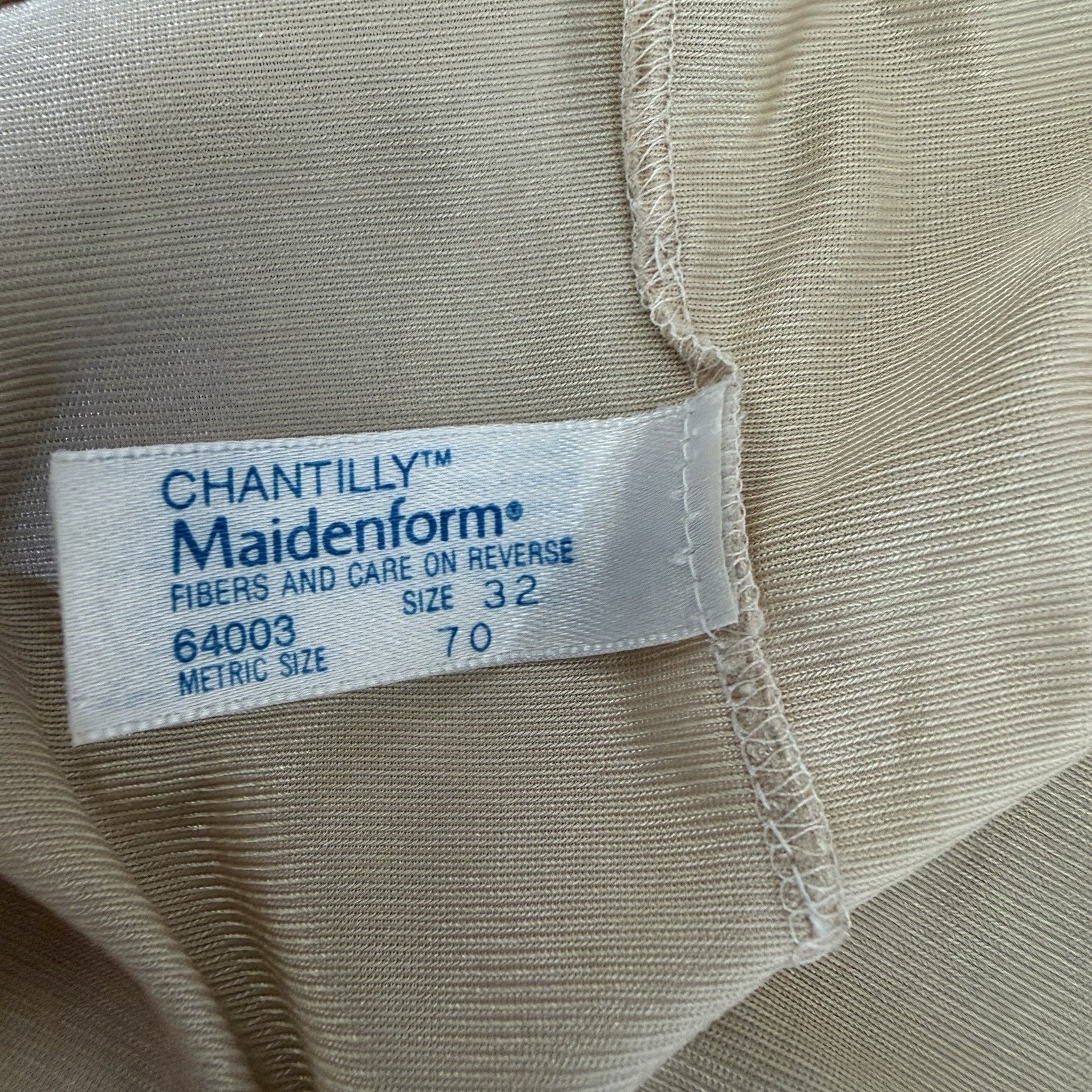 60s 70s Vintage Maidenform Chantilly Satin Lace Camisole 32 Coquette USA