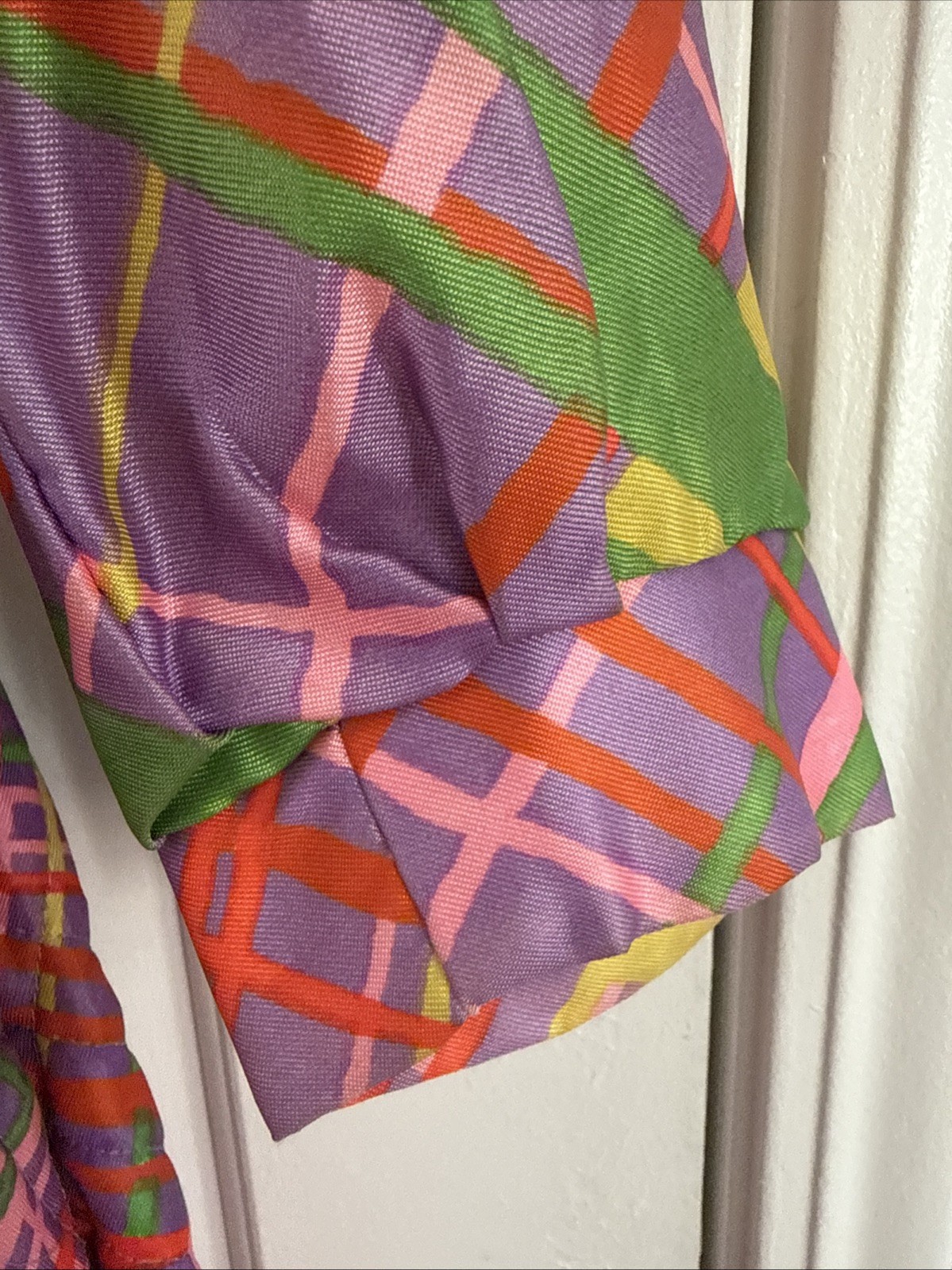 At Home Wear Van Raalte 1970s Quilted Housecoat Bathrobe Nightgown