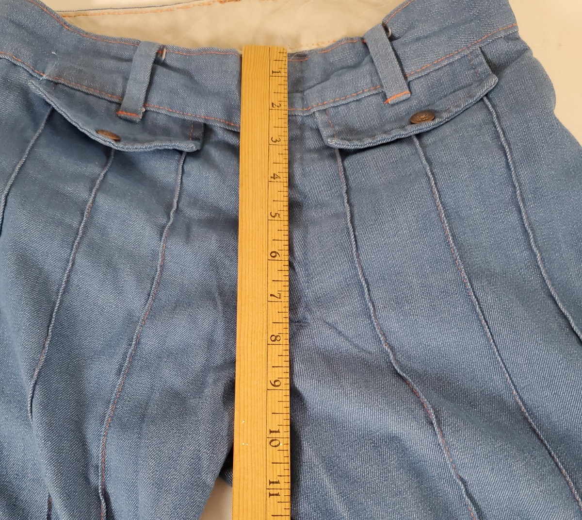 Vintage 1970S Sears Put On Shop Flare Bell Bottom Pants 29X34 Embroidered Arrows