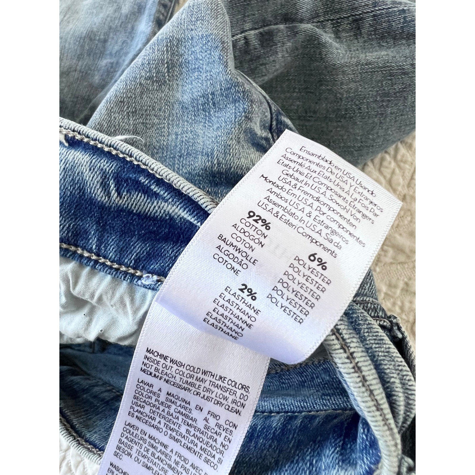 MOTHER The Tomcat Roller Ankle 27 Light Blue Jeans Wide Leg Crop