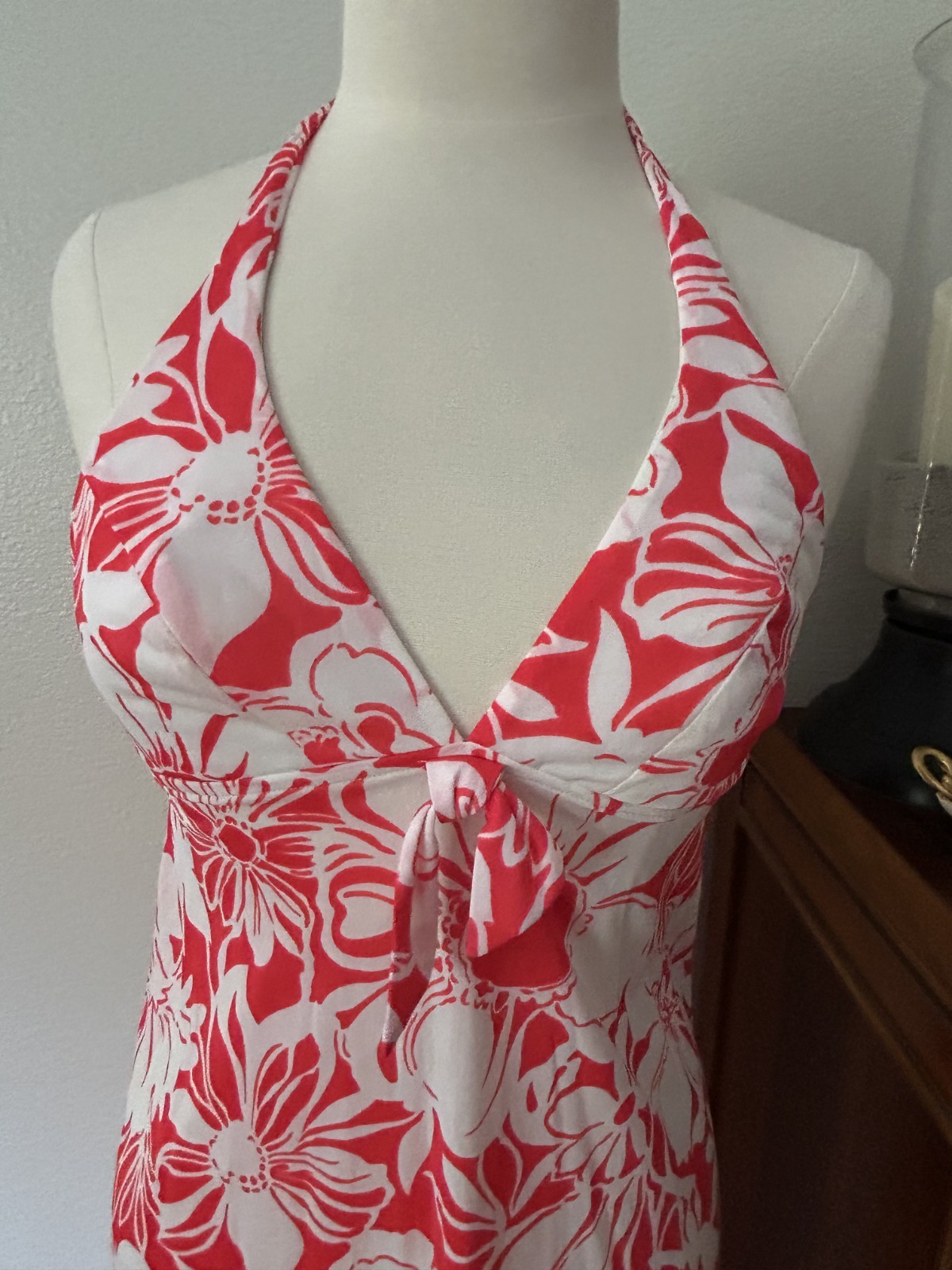 VINTAGE KAHALA HAWAIIAN MAXI HALTER DRESS 70’S-80’S SIZE SMALL