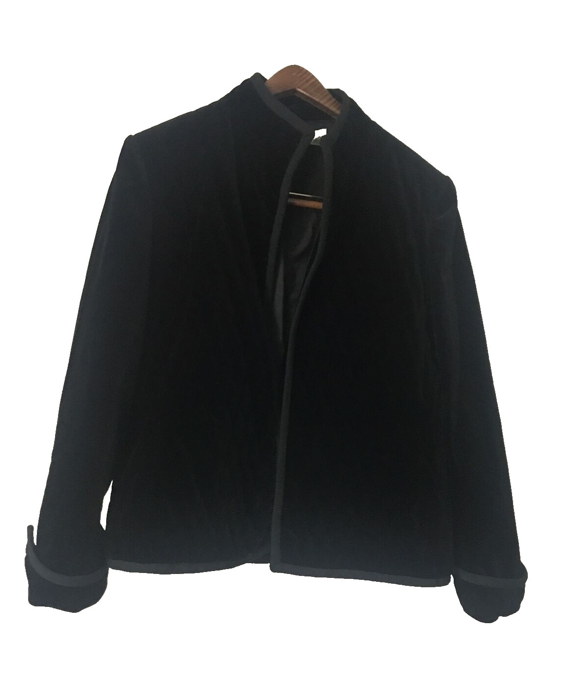 Vintage Adolph Schuman for Lilli Ann Jacket Blazer Womens S/M Black Velour