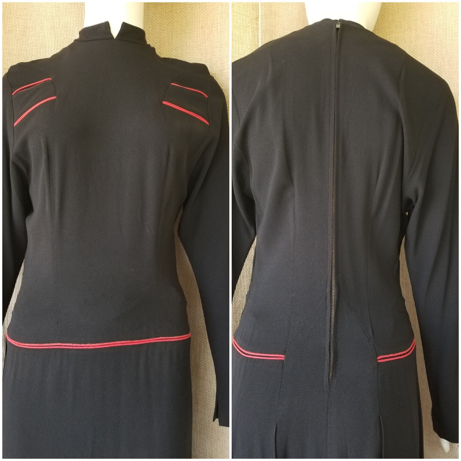 1940’s -Lot of 5- Glamorous Stunning Womens Vintage Clothing Dress Velvet Satin