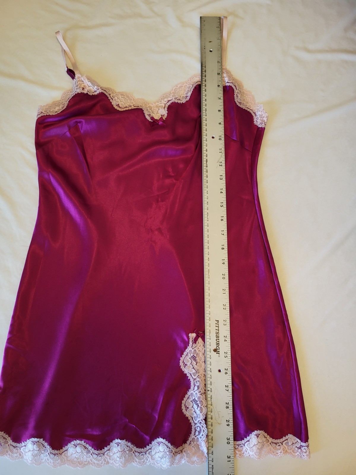 Victoria’s Secret Chemise Slip Dress Hot Pink Magenta Women’s Size Medium Y2K