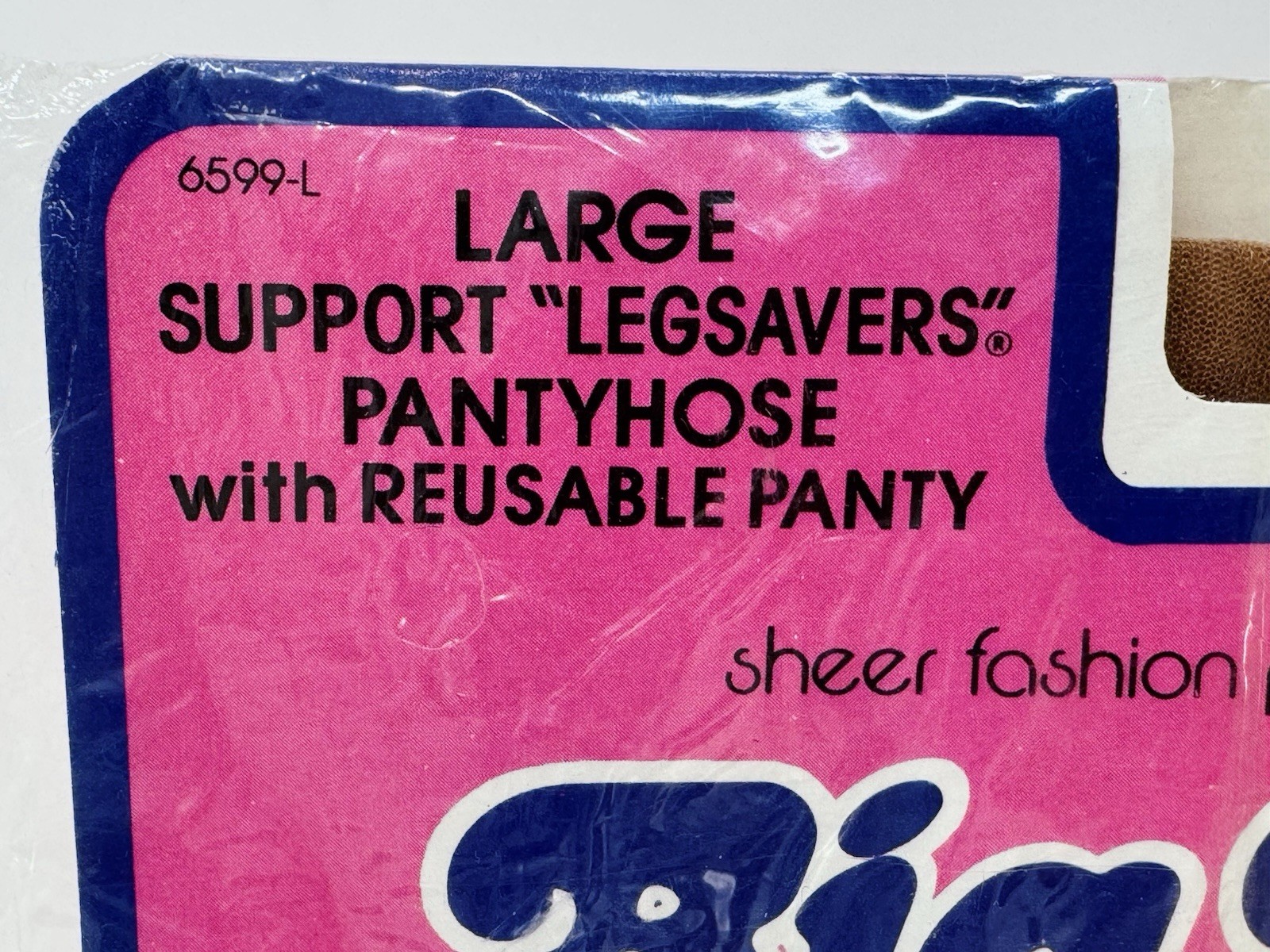 Vintage Big Mama PantyHose Large Support Legsavers Reusable Panty 1980 Prop