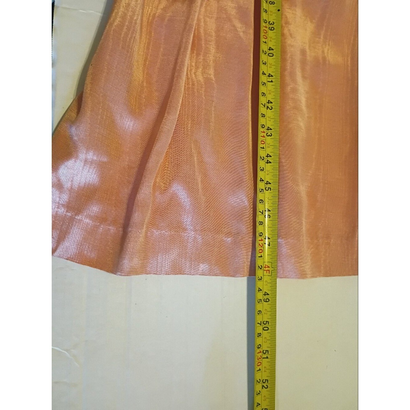 VTG Kathryn Conover Peach 1980’s V-Neck Midi Dress Sz 10