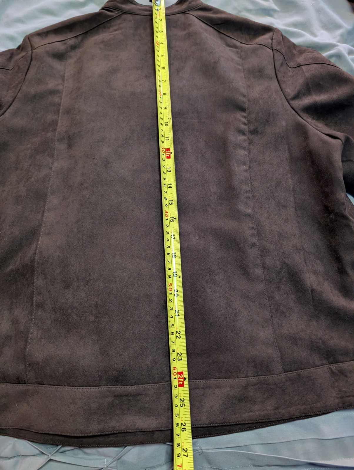 Studio Works Women’s Brown faux Suede Jacket Size 18W