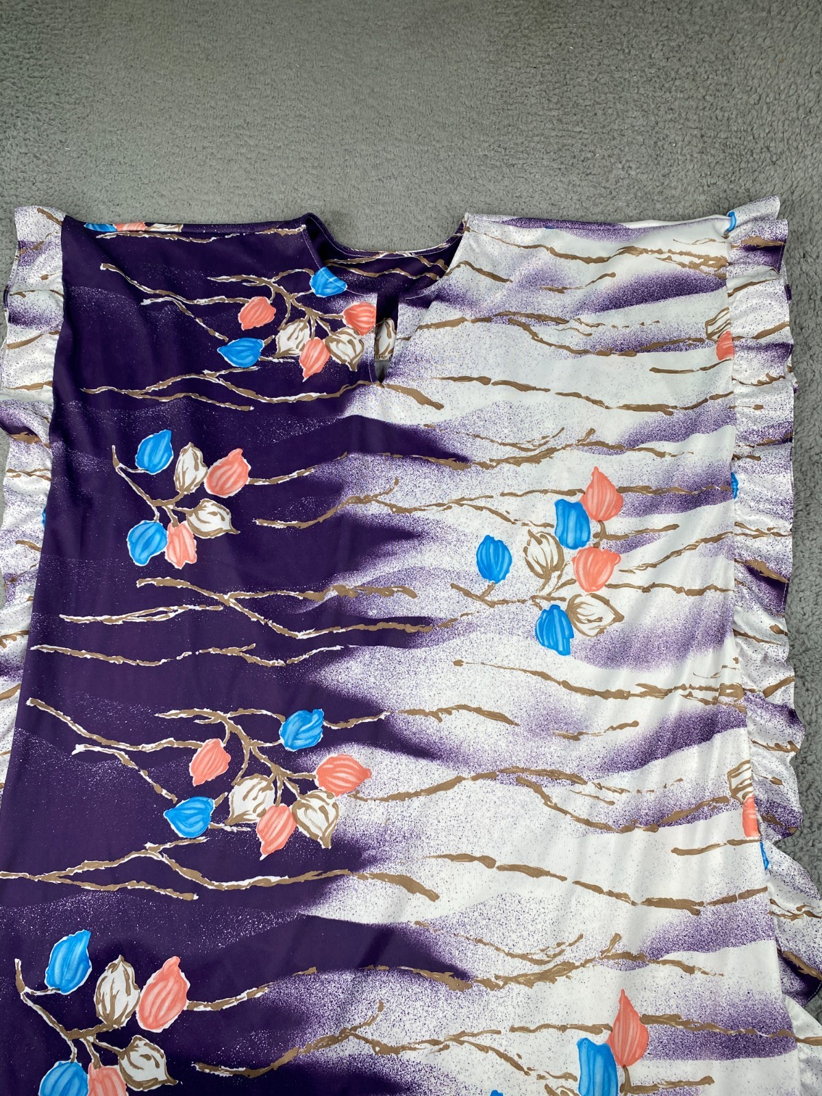 Miss Susan Of California Maxi Dress Womens One Size Fits All Floral Sleeveless