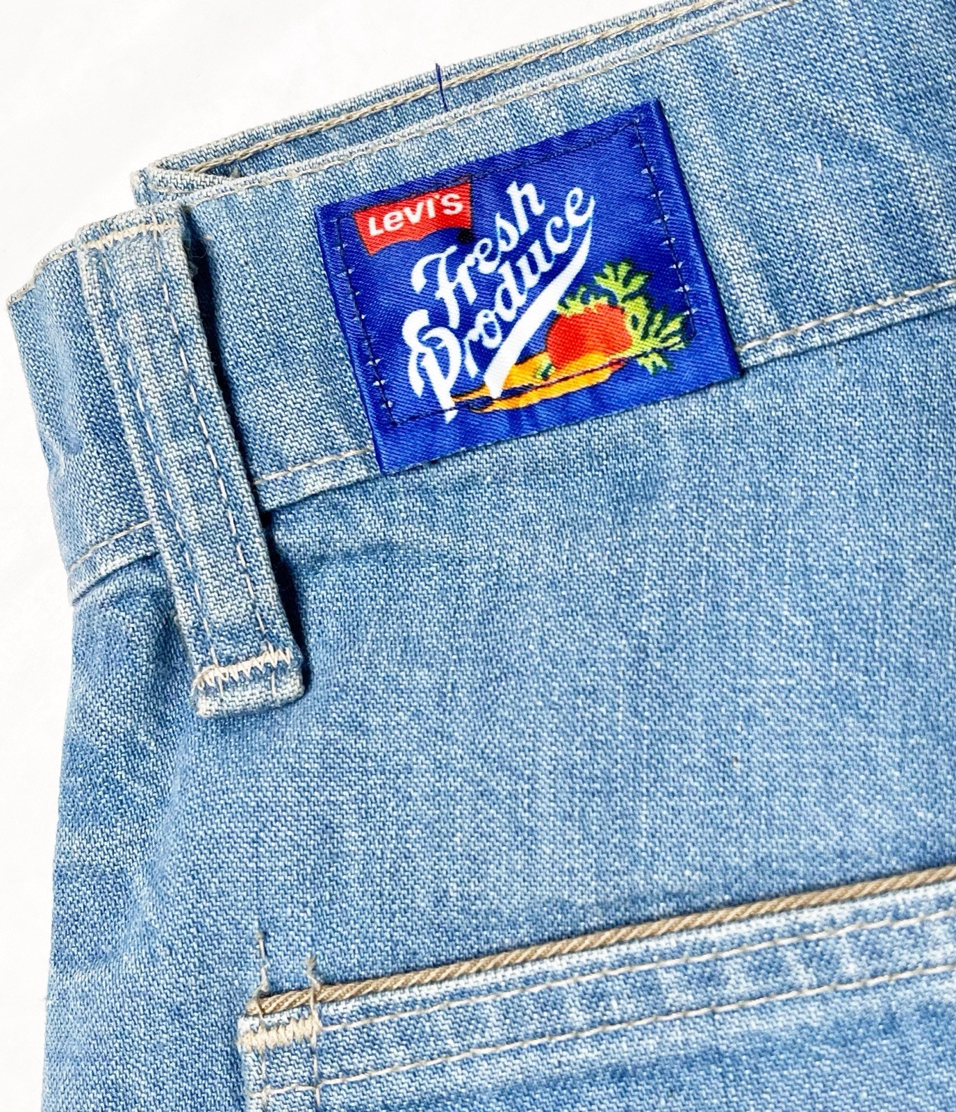 【RARE】Vintage 1978 Levi’s ✤ Fresh Produce Bell Bottom Orange Tab Jeans Fit 27×32