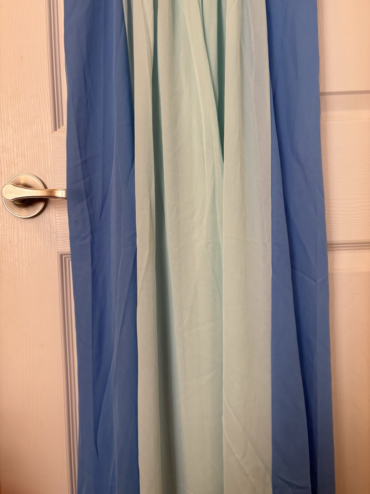 VTG gossard artemis Slip Dress Multi color Blues Style 5275 100% Nylon Crepe MED