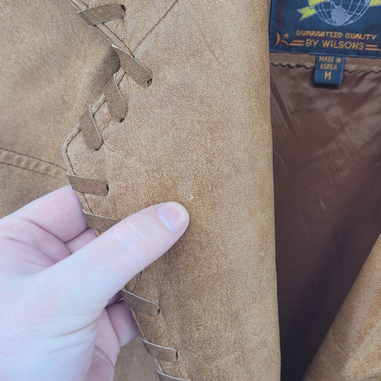 Wilson Adventure Bound Originals Size Medium Brown Suede Leather Blazer Jacket