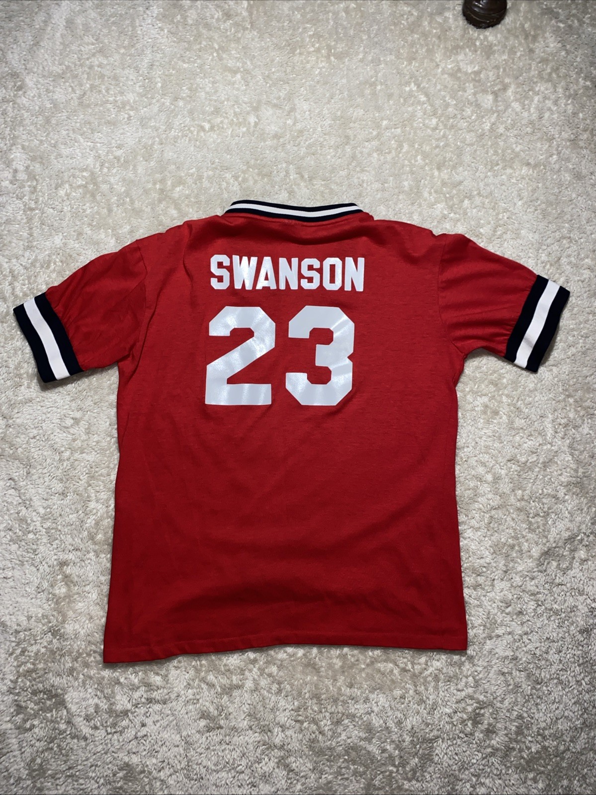 80s Vintage Swingster Women’s Jersey Shirt Size Large Frankfurt Basketball Red