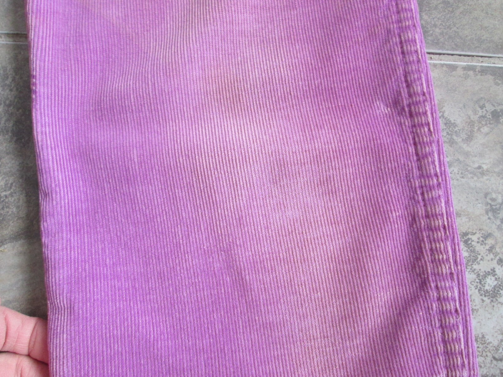 VTG Ocean Pacific Corduroy Pants +/- 22×31 Purple High Waist Tapered Leg Pleated