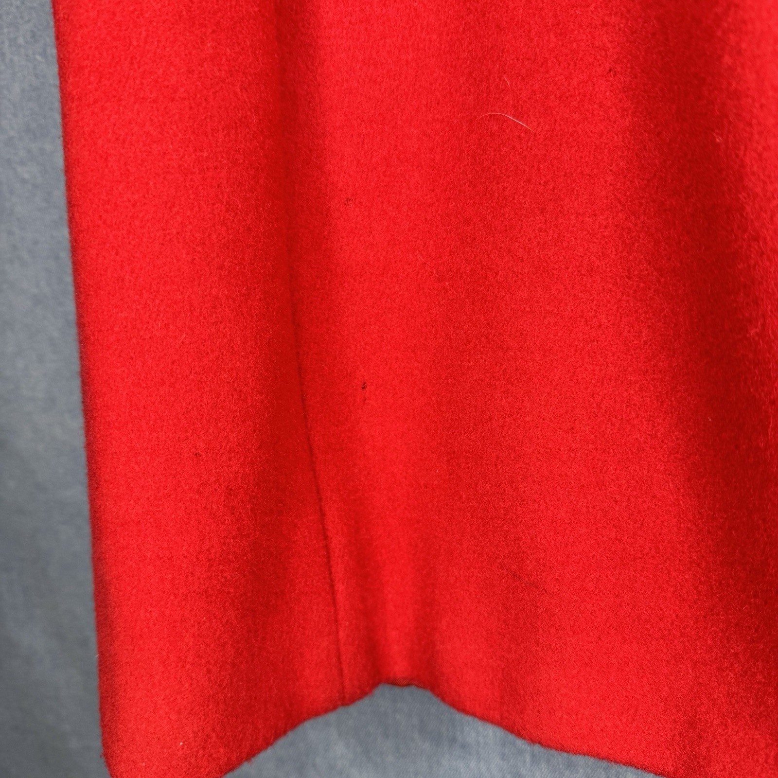 Vintage 80s Donnybrook Womens Red Wool Double Breasted Coat 10 Petite