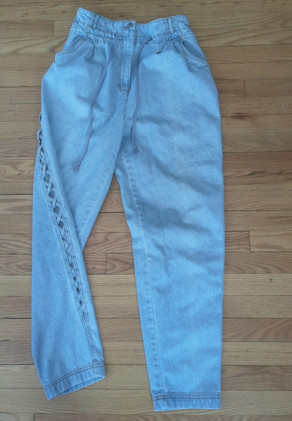 Vintage 1980’s 1990’s Mom Jeans Together Size 12 Tall Tapered High Waist Cut Out