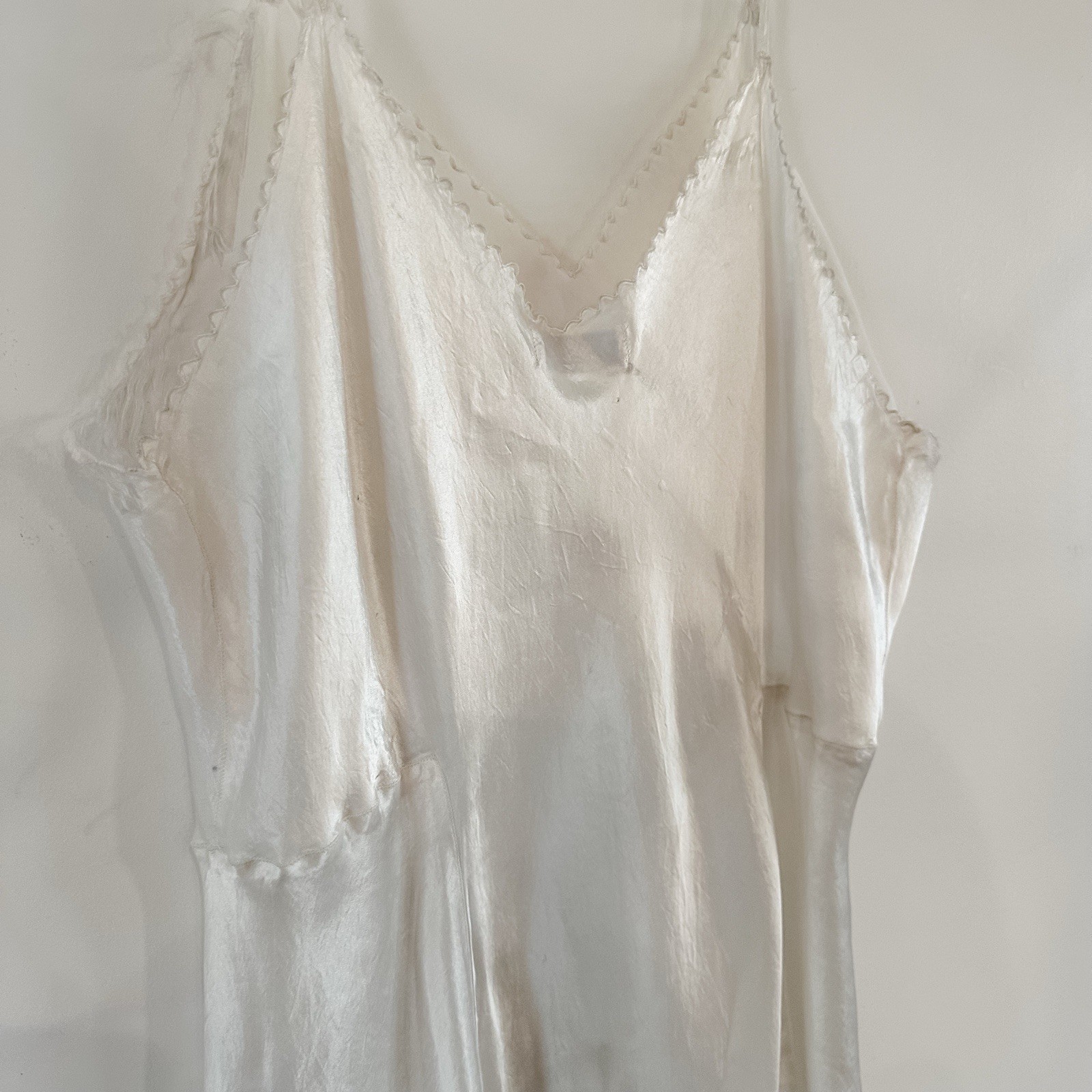 VTG Barbizon Slip Nightgown Lingerie Bryn Vogue Lady 40 White 1940’s