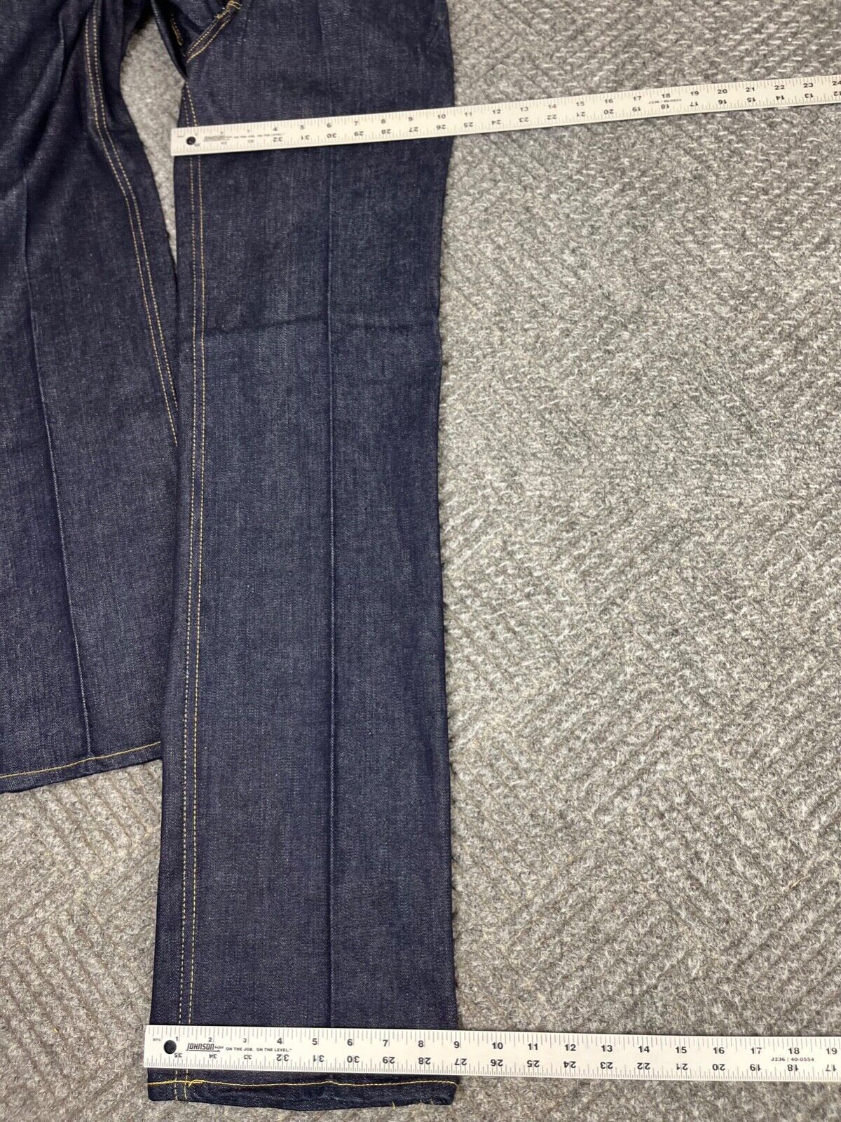 Vintage 80s WILLIE NELSON Denim Jeans Adult 26×35 Blue Dark Wash Embroidered NOS
