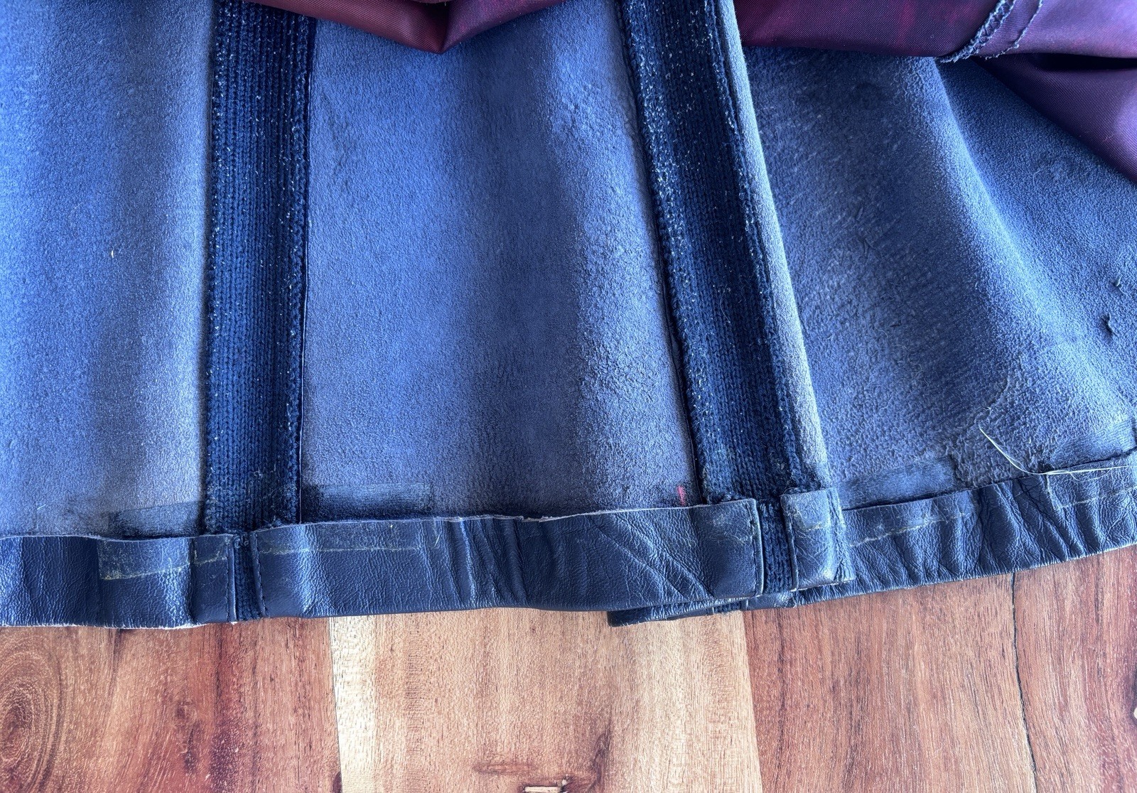 Vintage 1970s Imperial Blue Soft Leather Belted Long Trench Coat!