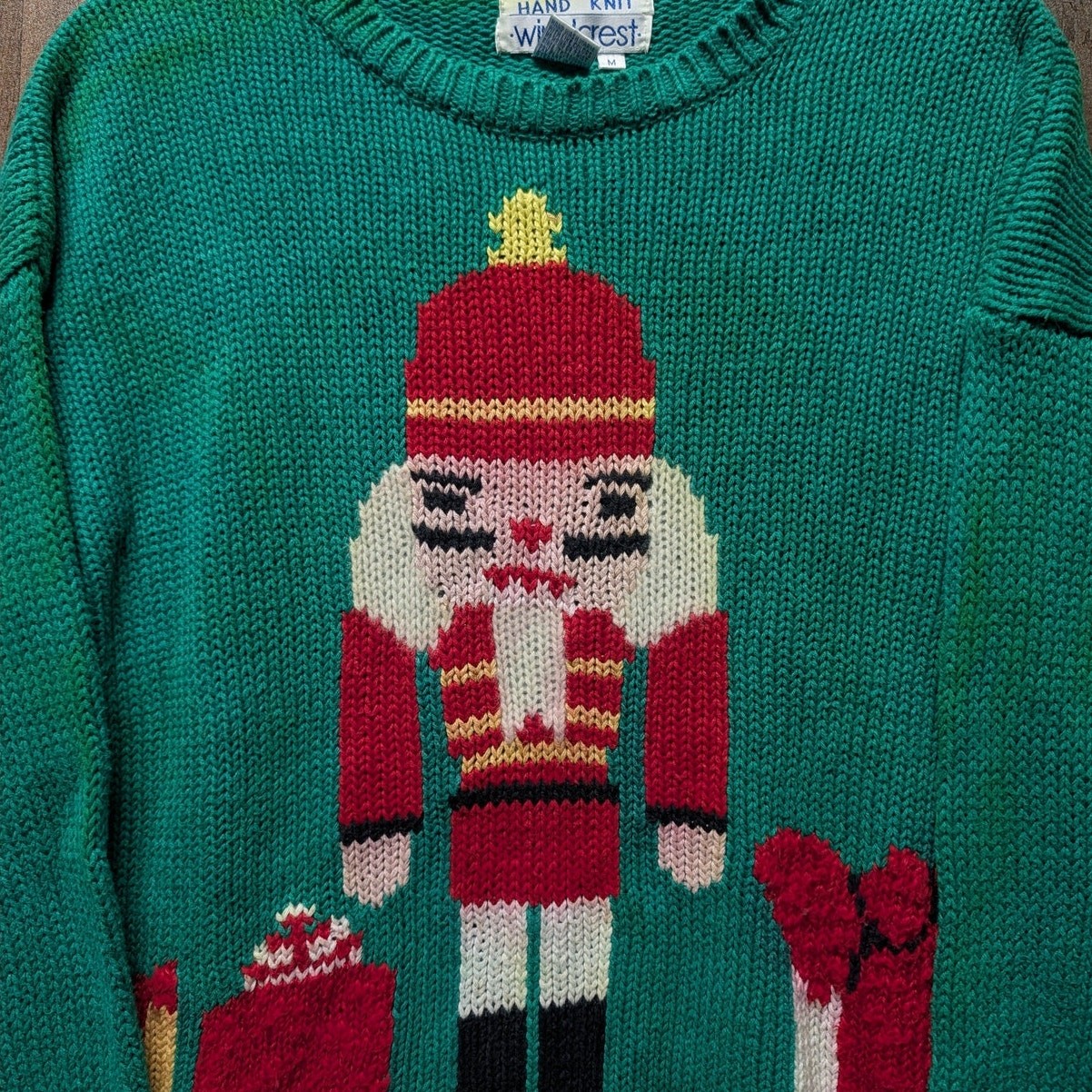 80s / 90s Nut Cracker Knit Christmas Sweater
