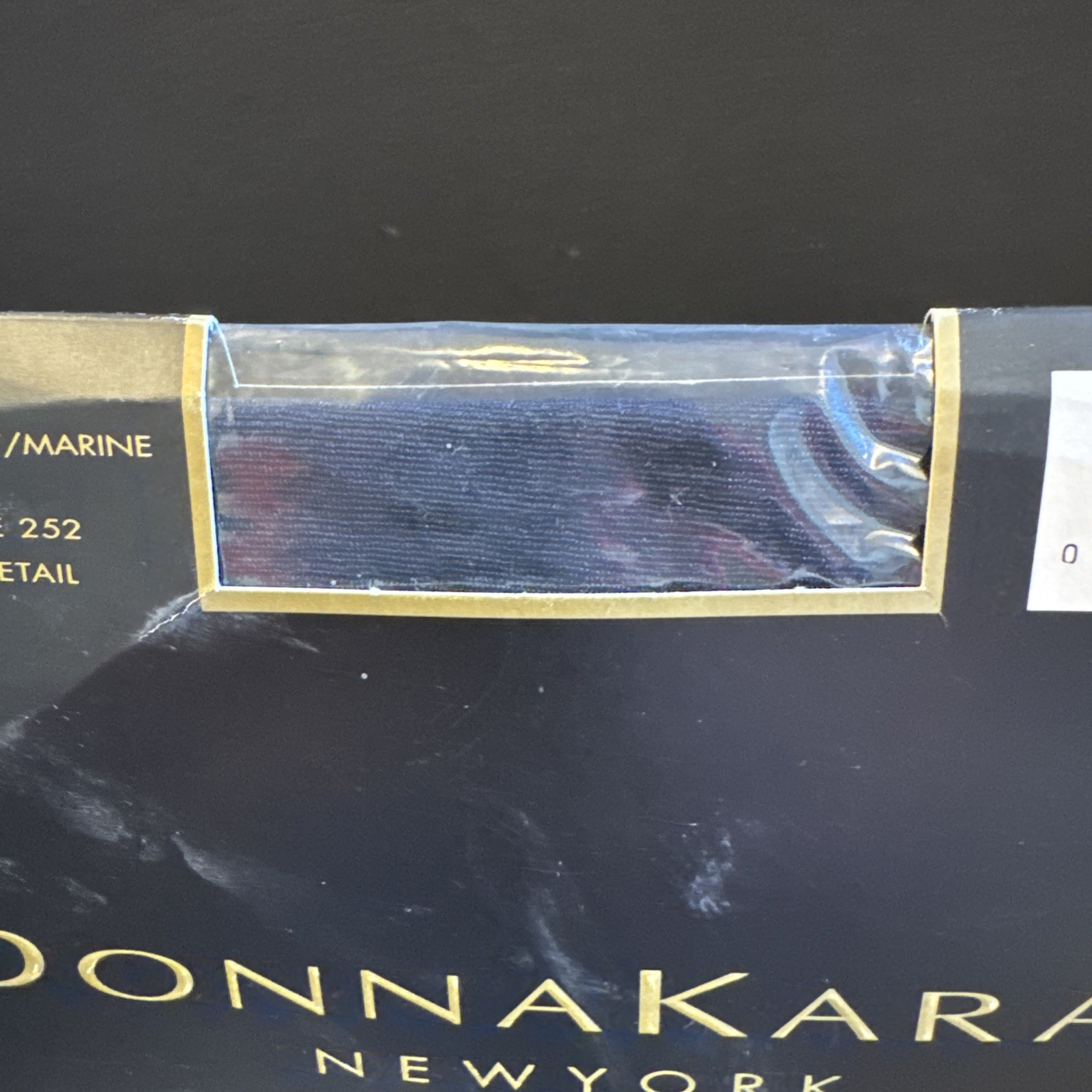 Vtg Donna Karan New York MiniBody Toners Hosiery Midnight Navy Small Petite 252