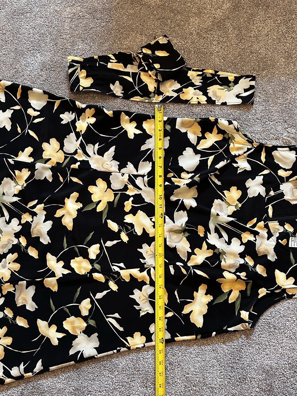 Vintage Chrysantheme Brand Summer Sleeveless Floral Dress Womens Size 16