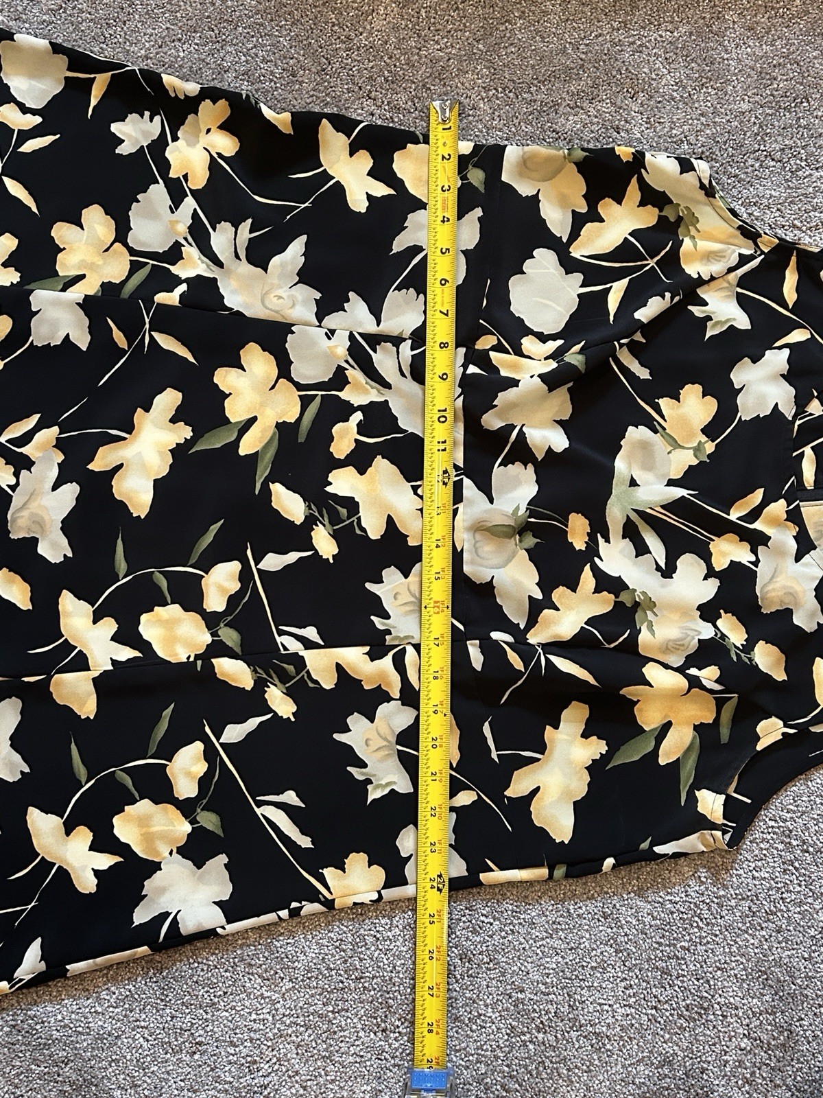 Vintage Chrysantheme Brand Summer Sleeveless Floral Dress Womens Size 16