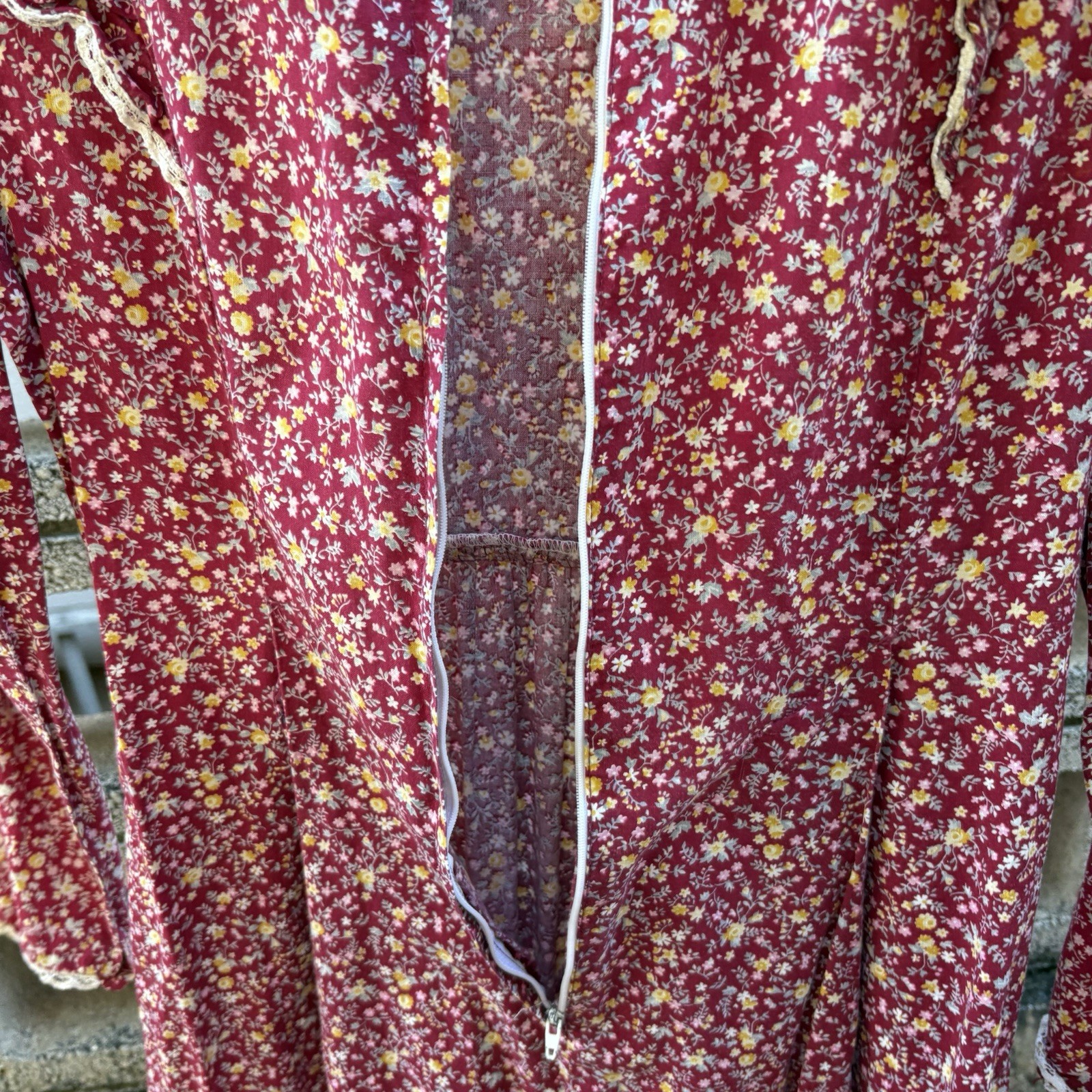 Vintage 70s Lola Hawaii Mcinerny Muumuu Maxi Dress Womens Small Hawaiian