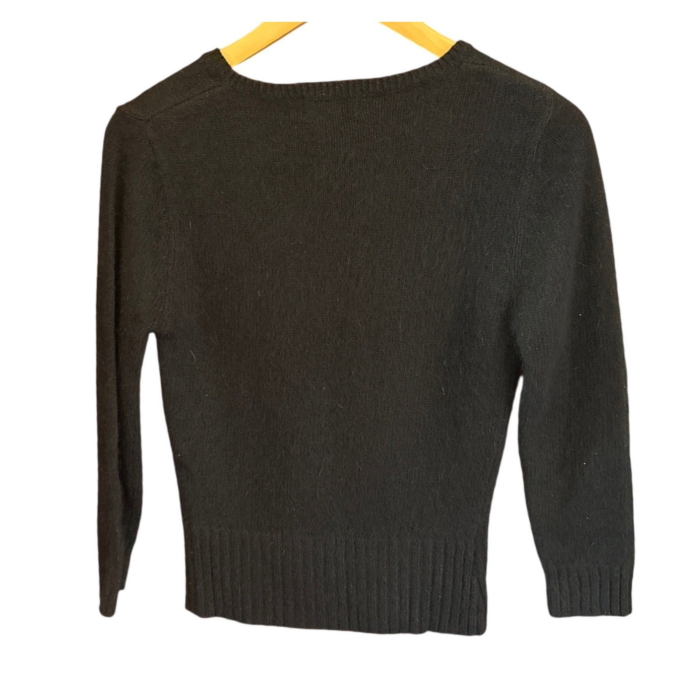 Vintage 90s Mainframe V-Neck Sweater Silk Angora Minimalist Quiet Luxury Goth