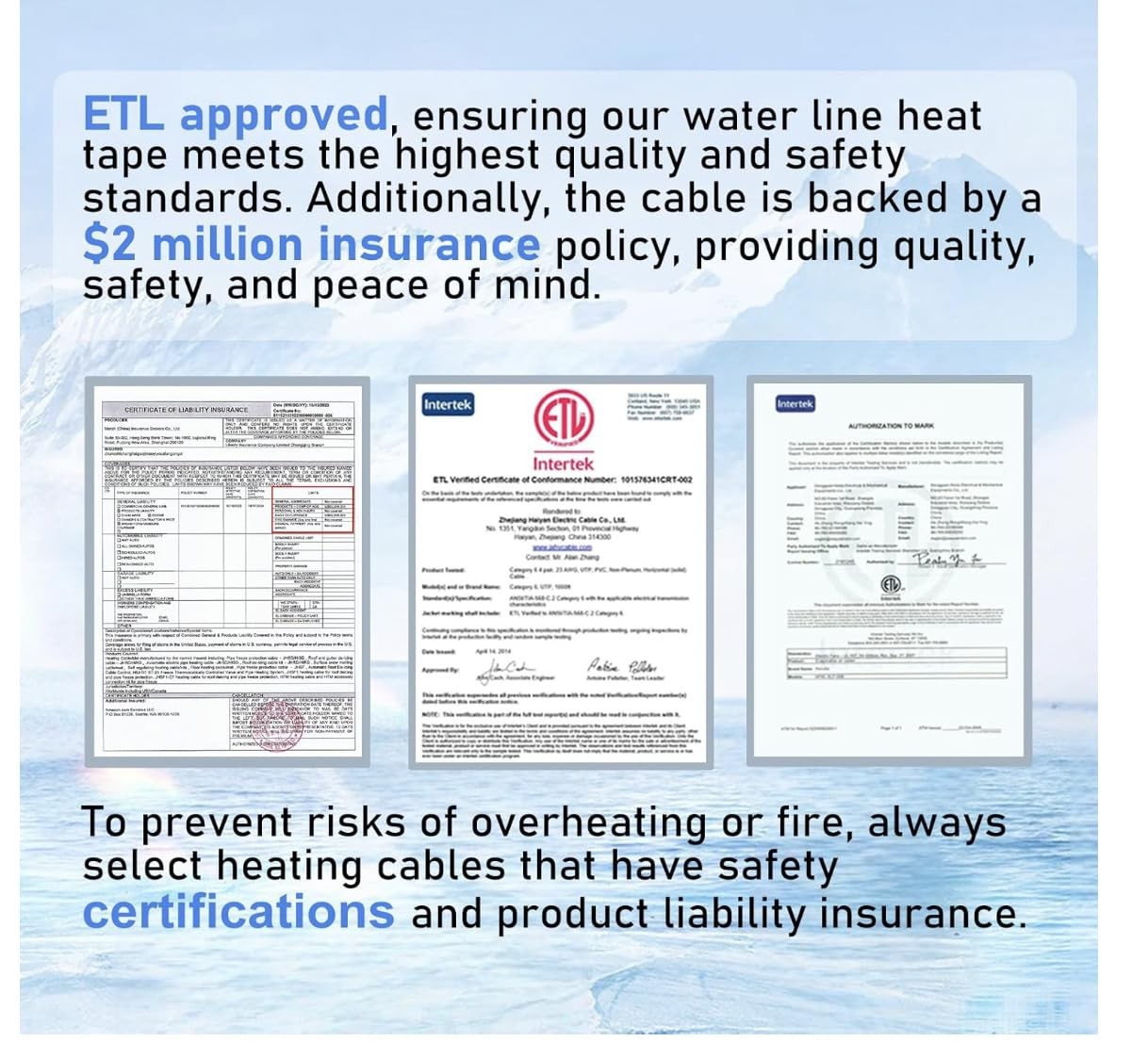 HEATIT 8JHSF1 Self-Regulating Heating Cable – Roof & Pipe Freeze Protection